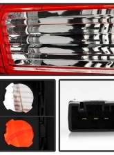 Spyder Auto 4-Piece Red Clear Tail Lights for BMW E53 X5 2000-2006 ALT-YD-BE5300-RC                                     - ALT-YD-BE5300-RC - Image 5