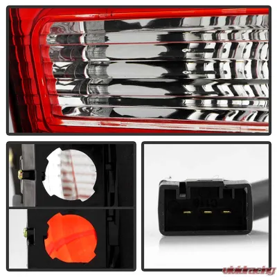 Spyder Auto 4-Piece Red Clear Tail Lights for BMW E53 X5 2000-2006 ALT-YD-BE5300-RC - ALT-YD-BE5300-RC
