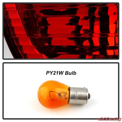 Spyder Auto 4-Piece Red Clear Tail Lights for BMW E53 X5 2000-2006 ALT-YD-BE5300-RC - ALT-YD-BE5300-RC