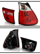 Spyder Auto 4-Piece Red Clear Tail Lights for BMW E53 X5 2000-2006 ALT-YD-BE5300-RC                                     - ALT-YD-BE5300-RC - Image 7