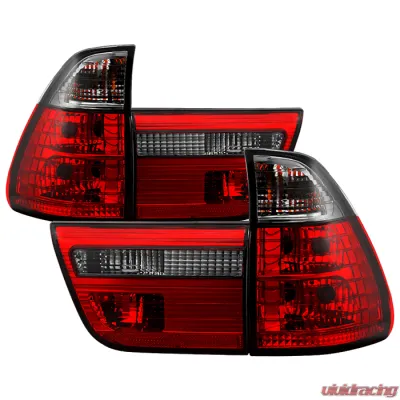 Spyder Auto 4 Piece Red Smoke Euro Style Taillights for BMW E53 X5 4.8is 2004-2006 - ALT-YD-BE5300-RS