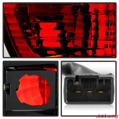 Spyder Auto 4 Piece Red Smoke Euro Style Taillights for BMW E53 X5 4.8is 2004-2006 - ALT-YD-BE5300-RS