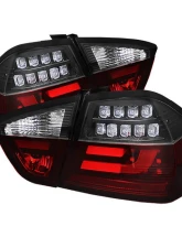 Spyder Auto LED Light Bar Tail Lights Black for BMW E90 3-Series 4-Door 1996-2008                                     - ALT-YD-BE9006-LBLED-G2-BK - Image 9