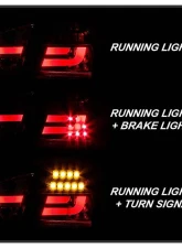Spyder Auto LED Light Bar Tail Lights Black for BMW E90 3-Series 4-Door 1996-2008                                     - ALT-YD-BE9006-LBLED-G2-BK - Image 9