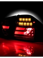 Spyder Auto LED Light Bar Tail Lights Black for BMW E90 3-Series 4-Door 1996-2008                                     - ALT-YD-BE9006-LBLED-G2-BK - Image 6