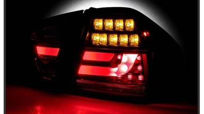 Spyder Auto LED Light Bar Tail Lights Black for BMW E90 3-Series 4-Door 1996-2008                                     - ALT-YD-BE9006-LBLED-G2-BK - Image 6