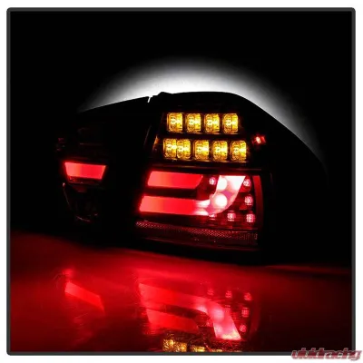 Spyder Auto LED Light Bar Tail Lights Black for BMW E90 3-Series 4-Door 1996-2008 - ALT-YD-BE9006-LBLED-G2-BK