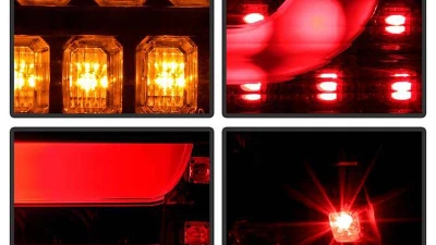 Spyder Auto LED Light Bar Tail Lights Black for BMW E90 3-Series 4-Door 1996-2008                                     - ALT-YD-BE9006-LBLED-G2-BK - Image 7