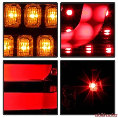 Spyder Auto LED Light Bar Tail Lights Black for BMW E90 3-Series 4-Door 1996-2008 - ALT-YD-BE9006-LBLED-G2-BK