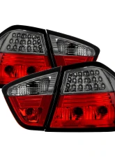 Spyder Auto Red Smoke LED Taillights for BMW E90 335xi 4-Door 2007-2008                                     - ALT-YD-BE9006-LED-RS - Image 12