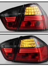 Spyder Auto Red Smoke LED Taillights for BMW E90 335xi 4-Door 2007-2008                                     - ALT-YD-BE9006-LED-RS - Image 11