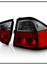 Spyder Auto Red Smoke LED Taillights for BMW E90 335xi 4-Door 2007-2008                                     - ALT-YD-BE9006-LED-RS - Image 8
