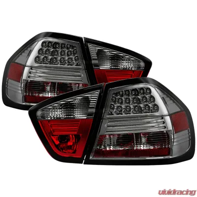 Spyder Auto Smoke LED Taillights for BMW E90 335xi 4-Door 2007-2008 - ALT-YD-BE9006-LED-SM
