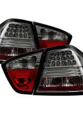 Spyder Auto Smoke LED Taillights for BMW E90 335xi 4-Door 2007-2008                                     - ALT-YD-BE9006-LED-SM - Image 12