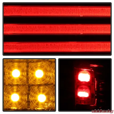 Spyder Auto Smoke LED Taillights for BMW E90 335xi 4-Door 2007-2008 - ALT-YD-BE9006-LED-SM