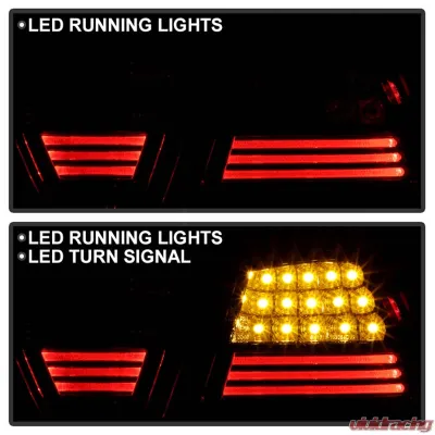 Spyder Auto Smoke LED Taillights for BMW E90 335xi 4-Door 2007-2008 - ALT-YD-BE9006-LED-SM