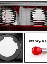 Spyder Auto Smoke LED Taillights for BMW E90 335xi 4-Door 2007-2008                                     - ALT-YD-BE9006-LED-SM - Image 5