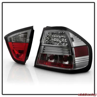 Spyder Auto Smoke LED Taillights for BMW E90 335xi 4-Door 2007-2008 - ALT-YD-BE9006-LED-SM