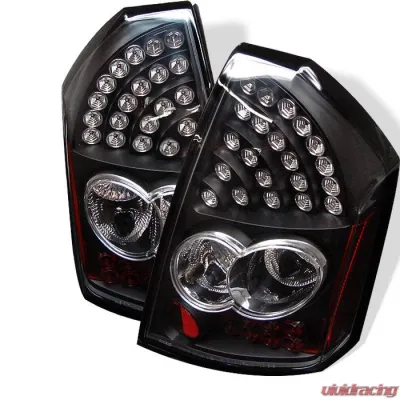 Spyder Auto LED Black Tail Lights for Chrysler 300C 2005-2007, ALT-YD-C305-LED-BK - ALT-YD-C305-LED-BK