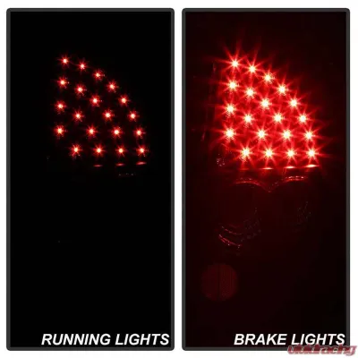 Spyder Auto LED Black Tail Lights for Chrysler 300C 2005-2007, ALT-YD-C305-LED-BK - ALT-YD-C305-LED-BK