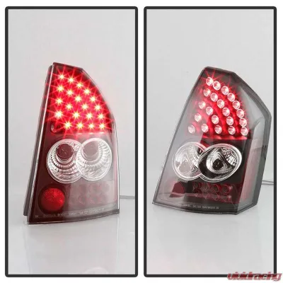 Spyder Auto LED Black Tail Lights for Chrysler 300C 2005-2007, ALT-YD-C305-LED-BK - ALT-YD-C305-LED-BK