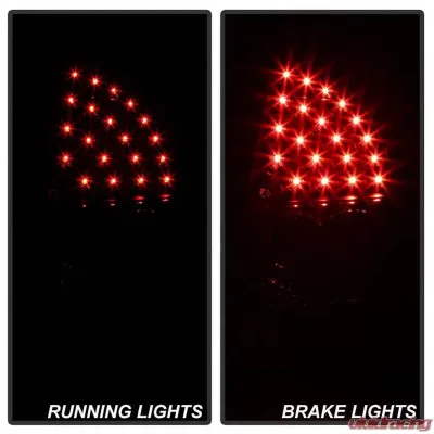Spyder Auto Black LED Taillights for Chrysler 300C 2008-2010, ALT-YD-C308-LED-BK - ALT-YD-C308-LED-BK
