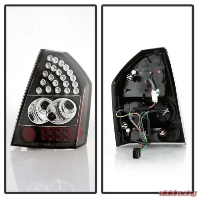 Spyder Auto Black LED Taillights for Chrysler 300C 2008-2010, ALT-YD-C308-LED-BK - ALT-YD-C308-LED-BK