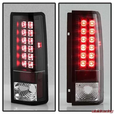 Spyder Auto Black LED Taillights for GMC Safari 1985-2005, Durable Design, Enhanced Visibility - ALT-YD-CAS85-LED-BK