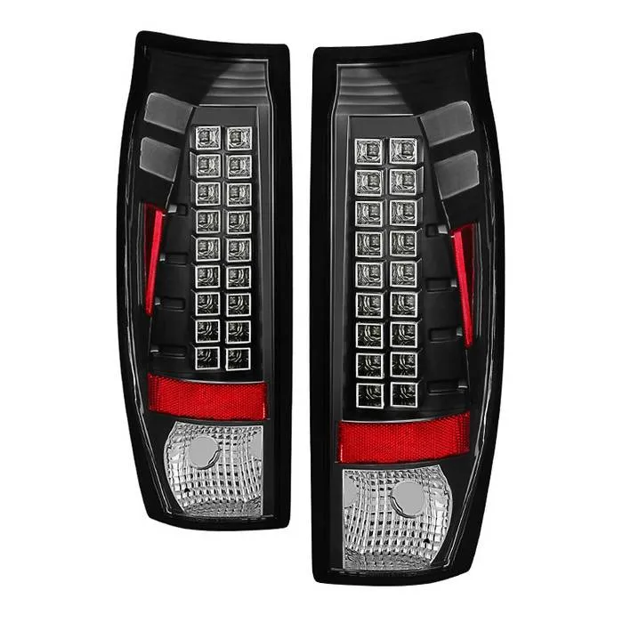 Spyder Auto LED Black Tail Lights Chevrolet Avalanche 2002-2006 - ALT-YD-CAV02-LED-BK