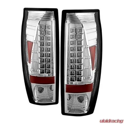 Spyder Auto LED Chrome Tail Lights for Chevrolet Avalanche 2002-2006 - ALT-YD-CAV02-LED-C