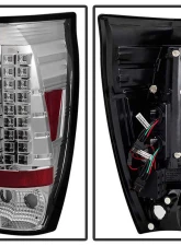 Spyder Auto LED Chrome Tail Lights for Chevrolet Avalanche 2002-2006                                     - ALT-YD-CAV02-LED-C - Image 4