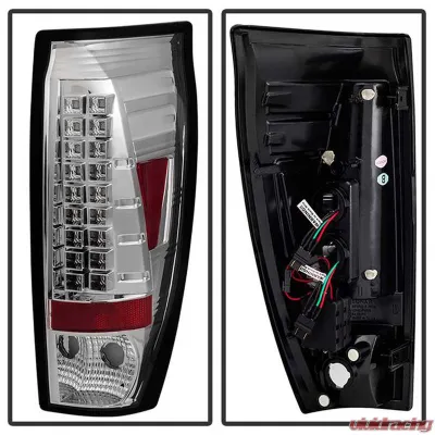 Spyder Auto LED Chrome Tail Lights for Chevrolet Avalanche 2002-2006 - ALT-YD-CAV02-LED-C
