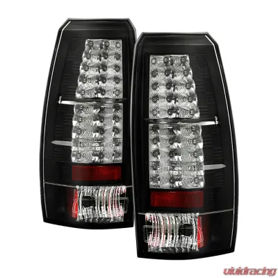 Spyder Auto LED Black Tail Lights for Chevrolet Avalanche 2007-2010 - ALT-YD-CAV07-LED-BK