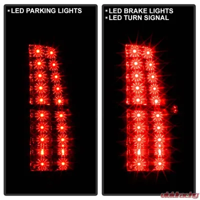 Spyder Auto LED Black Tail Lights for Chevrolet Avalanche 2007-2010 - ALT-YD-CAV07-LED-BK