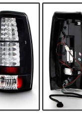 Spyder Auto LED Black Tail Lights for Chevrolet Avalanche 2007-2010                                     - ALT-YD-CAV07-LED-BK - Image 2