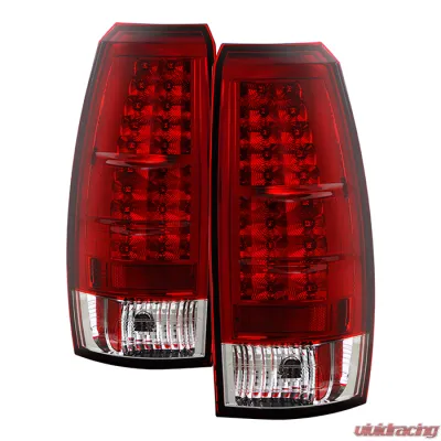 Spyder Auto Red Clear LED Taillights for Chevrolet Avalanche 2007-2013 - ALT-YD-CAV07-LED-RC