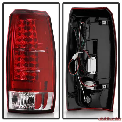 Spyder Auto Red Clear LED Taillights for Chevrolet Avalanche 2007-2013 - ALT-YD-CAV07-LED-RC