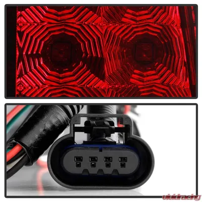 Spyder Auto Red Clear LED Taillights for Chevrolet Avalanche 2007-2013 - ALT-YD-CAV07-LED-RC