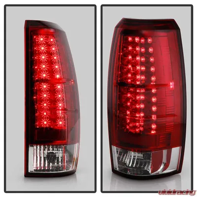 Spyder Auto Red Clear LED Taillights for Chevrolet Avalanche 2007-2013 - ALT-YD-CAV07-LED-RC
