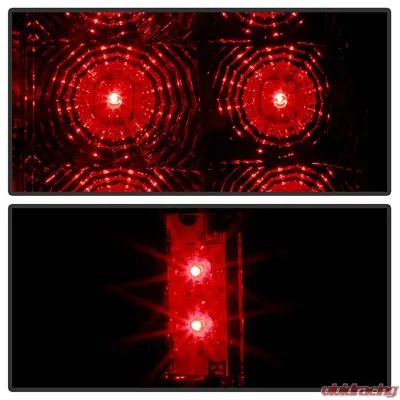 Spyder Auto Red Clear LED Taillights for Chevrolet Avalanche 2007-2013 - ALT-YD-CAV07-LED-RC