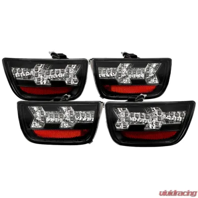 Spyder Auto LED Black Tail Lights for Chevrolet Camaro 2010-2012, ALT-YD-CCAM2010-LED-BK - ALT-YD-CCAM2010-LED-BK