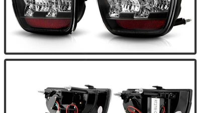 Spyder Auto LED Black Tail Lights for Chevrolet Camaro 2010-2012, ALT-YD-CCAM2010-LED-BK                                     - ALT-YD-CCAM2010-LED-BK - Image 2