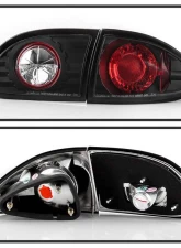 Spyder Auto Black Euro Style Taillights for Chevrolet Cavalier 1995-2002                                     - ALT-YD-CCAV95-BK - Image 2
