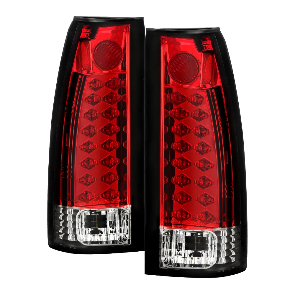 Spyder Auto Red Clear LED Taillights Cadillac Escalade 1999-2000 - ALT-YD-CCK88-LED-RC