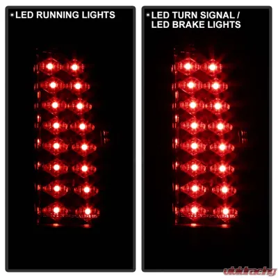 Spyder Auto Red Clear LED Taillights for 1999 GMC Yukon Denali - ALT-YD-CCK88-LED-RC - ALT-YD-CCK88-LED-RC
