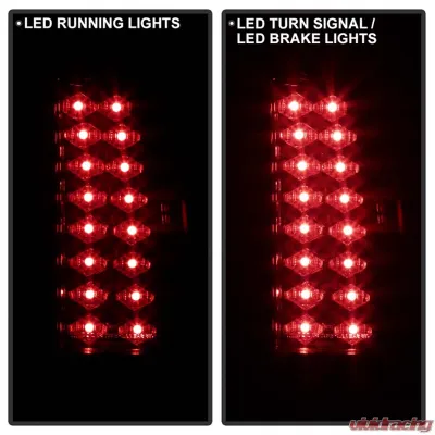 Spyder Auto Red Smoke LED Taillights for 1999 GMC Yukon Denali, ALT-YD-CCK88-LED-RS - ALT-YD-CCK88-LED-RS