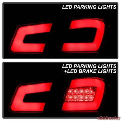 Spyder Auto Black LED Taillights with Light Bar for Chevrolet Cruze 2011-2014 - ALT-YD-CCRZ11-LBLED-BK