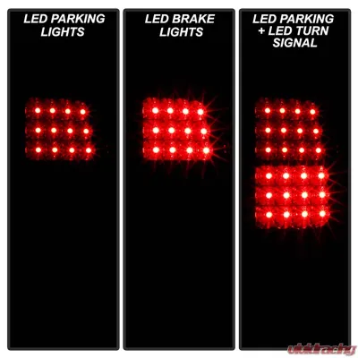 Spyder Auto Black Smoke LED Taillights for 2001-2006 GMC Yukon Denali XL Lift Gate - ALT-YD-CD00-LED-BSM