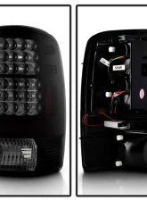 Spyder Auto Black Smoke LED Taillights for 2001-2006 GMC Yukon Denali XL Lift Gate                                     - ALT-YD-CD00-LED-BSM - Image 2