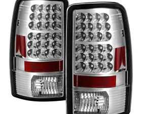 Spyder Auto Lift Gate Style LED Chrome Tail Lights for GMC Yukon & XL 2000-2006, Denali 2001-2006
